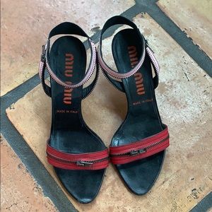 Miu Miu Low Zipper Heels